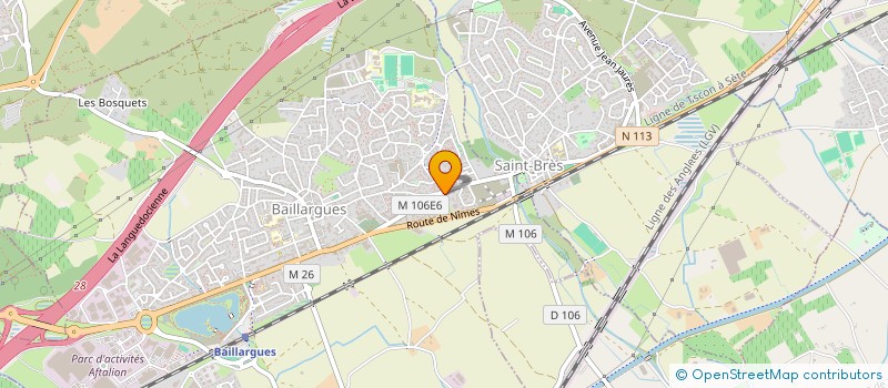 localisation de l'entreprise TRAV PUBLICS TRPT LOCATIONS LOPEZ GILLES à BAILLARGUES