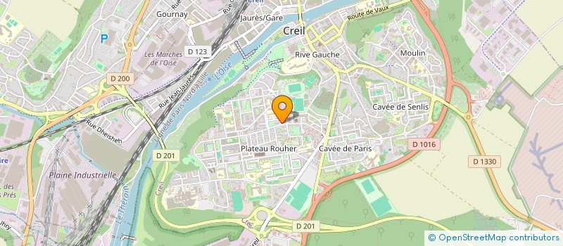 localisation de l'entreprise TRAV2DDC  CREIL