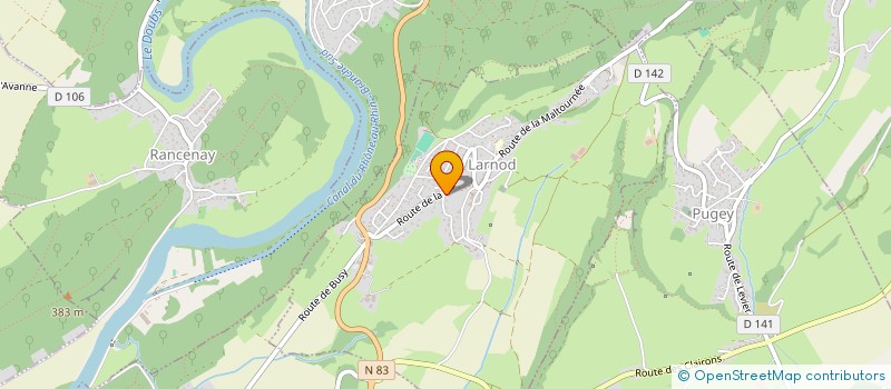 localisation de l'entreprise TRAVADON  LARNOD