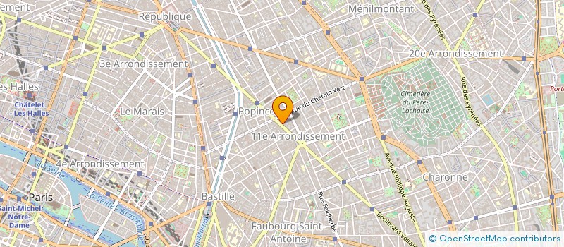 localisation de l'entreprise TRAVAIL à PARIS