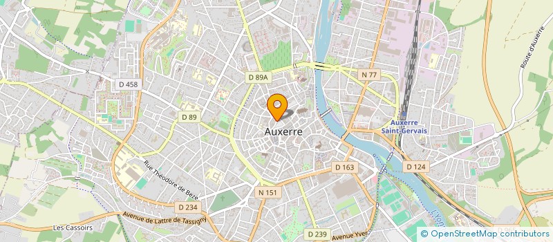 localisation de l'entreprise TRAVAIL A DOMICILE ICAUNAIS  AUXERRE