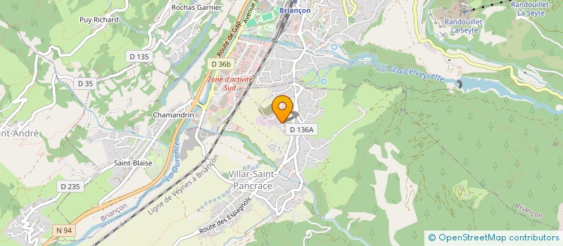 localisation de l'entreprise TRAVAIL CHARPENTE  VILLAR-SAINT-PANCRACE