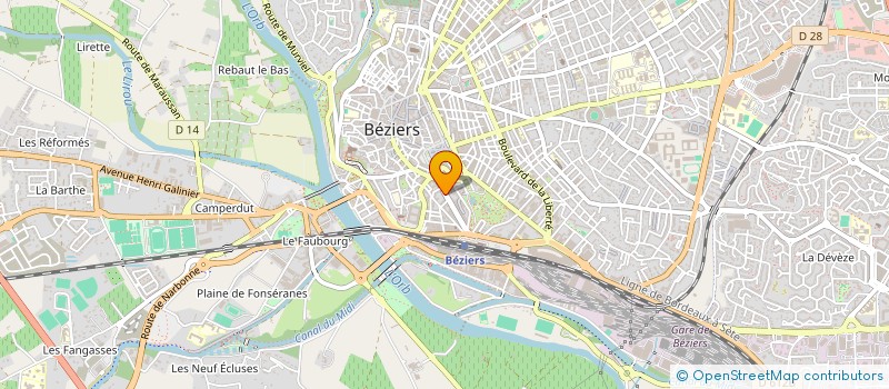 localisation de l'entreprise TRAVAIL ENTRAIDE INSERTION SOLIDARITE à BEZIERS