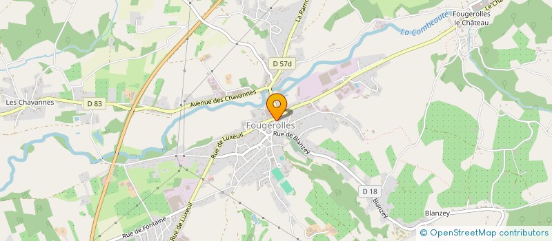 localisation de l'entreprise TRAVAIL ET LIBERTE LE LAB  FOUGEROLLES-SAINT-VALBERT