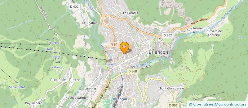 localisation de l'entreprise TRAVAIL TEMPORAIRE ALPES MEDITERRANEE - TAM  BRIANCON