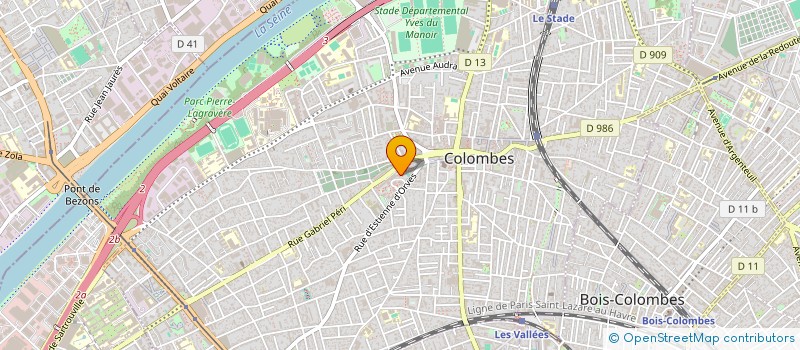 localisation de l'entreprise TRAVAIL UTILI LOCAL INITIAT PROXIM EMPLO à COLOMBES