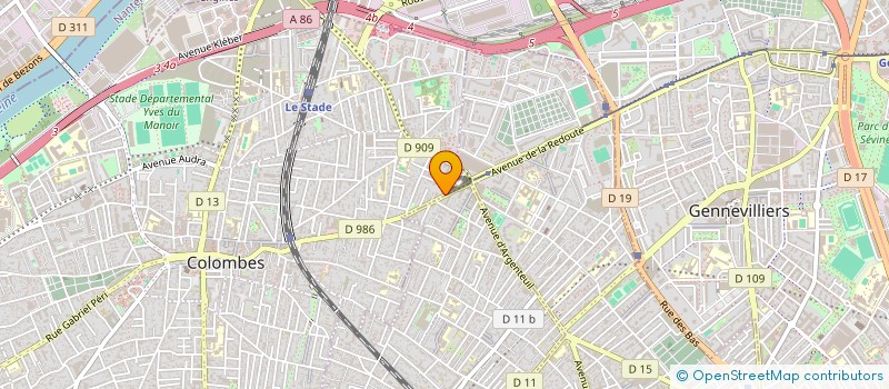 localisation de l'entreprise TRAVAILDURABLE à COLOMBES