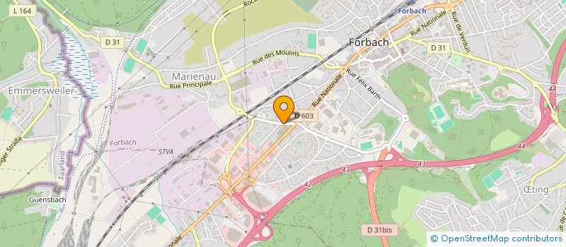 localisation de l'entreprise TRAVAILLER DANS LE BASSIN HOUILLER à FORBACH