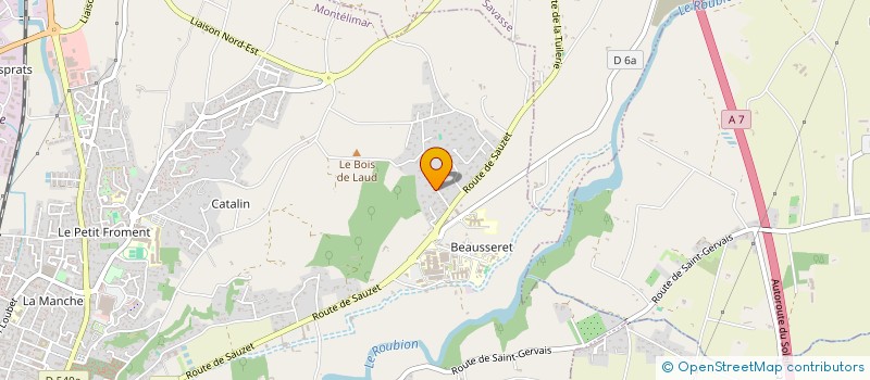 localisation de l'entreprise TRAVALOC  MONTELIMAR