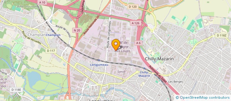 localisation de l'entreprise TRAVAM à CHILLY-MAZARIN