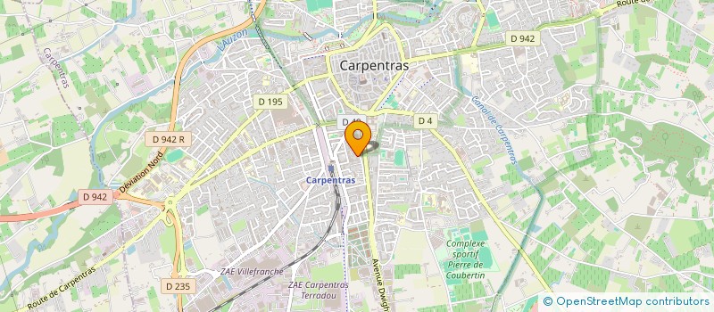 localisation de l'entreprise TRAVAUX 84 à CARPENTRAS