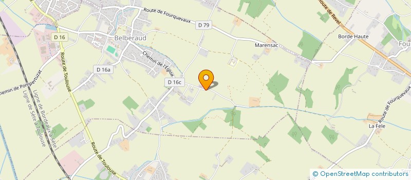 localisation de l'entreprise TRAVAUX AGRICOLES DU LAURAGAIS à BELBERAUD