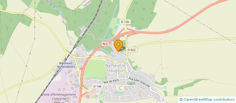 localisation de l'entreprise TRAVAUX AGRICOLES FORESTIERS PICARDIE à NANTEUIL-LE-HAUDOUIN