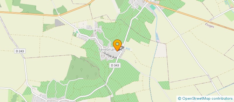 localisation de l'entreprise TRAVAUX AGRICOLES VITICOLES MEULOT DANY  FEREBRIANGES