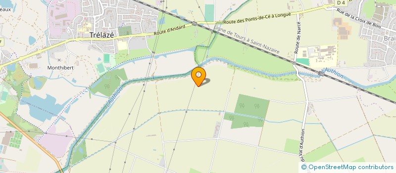 localisation de l'entreprise TRAVAUX AMENAGEMENTS AUTHION à LOIRE-AUTHION
