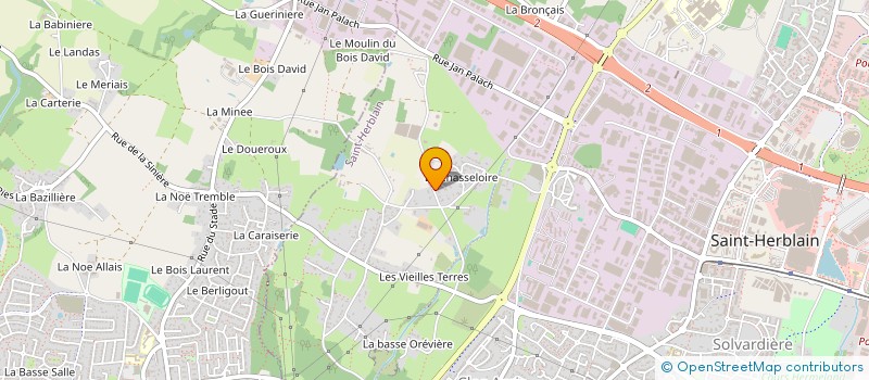 localisation de l'entreprise TRAVAUX ASSAINISSEMENT VOIRIE à ST-HERBLAIN