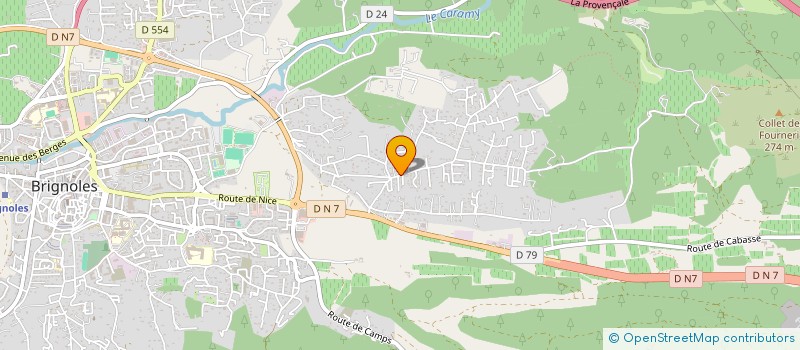 localisation de l'entreprise TRAVAUX BAT RENOVATION DECORATION CONSTR  BRIGNOLES