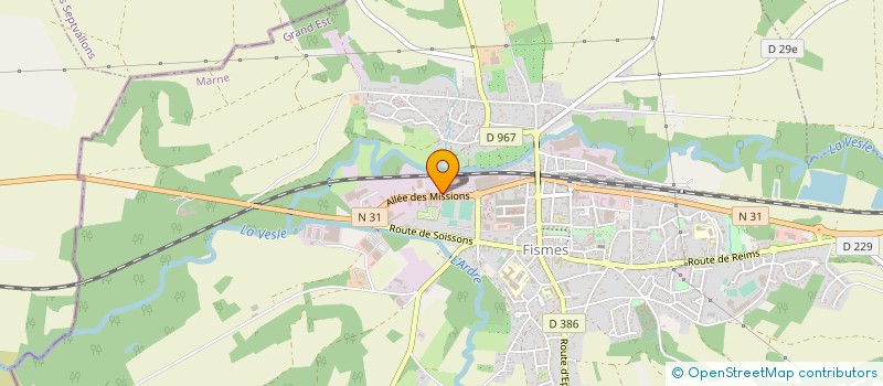 localisation de l'entreprise TRAVAUX BATIMENT RENOVATION  FISMES