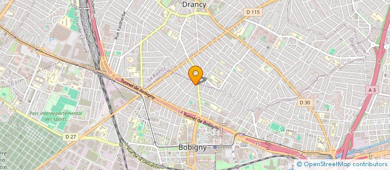 localisation de l'entreprise TRAVAUX BATIMENT RENOVATION  BOBIGNY