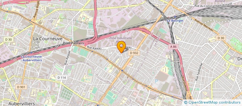 localisation de l'entreprise TRAVAUX BATIMENT SERVICES à LA COURNEUVE