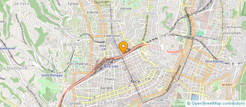 localisation de l'entreprise TRAVAUX BATIMENT SERVICES TBS à NICE