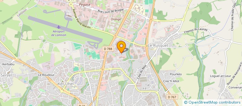 localisation de l'entreprise TRAVAUX BRETONS LANNION à LANNION