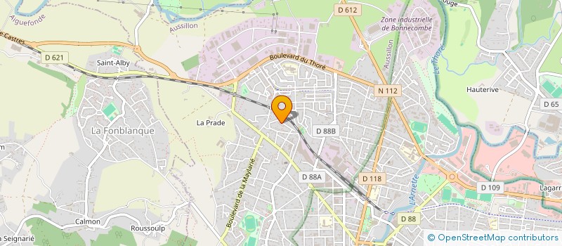 localisation de l'entreprise TRAVAUX CHARPENTES COUVERTURES  AUSSILLON