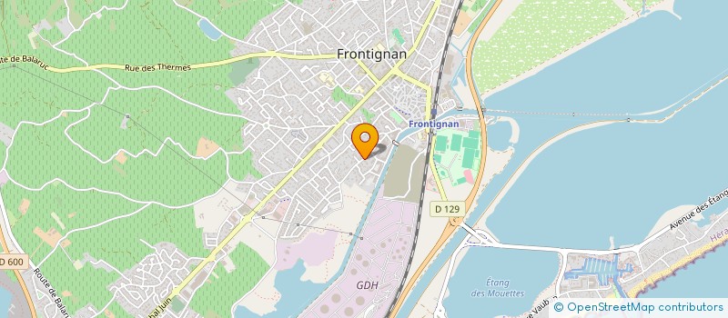 localisation de l'entreprise TRAVAUX CN à FRONTIGNAN