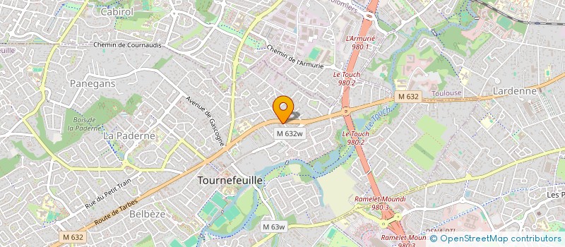 localisation de l'entreprise TRAVAUX CONCEPT 31  TOURNEFEUILLE