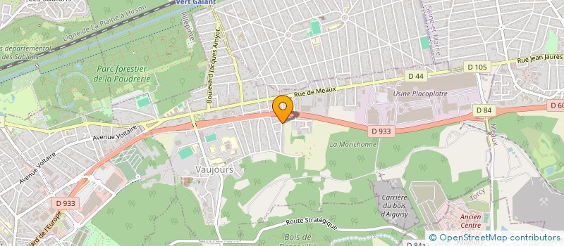 localisation de l'entreprise TRAVAUX CONSTRUCTION RENOVATION  VAUJOURS