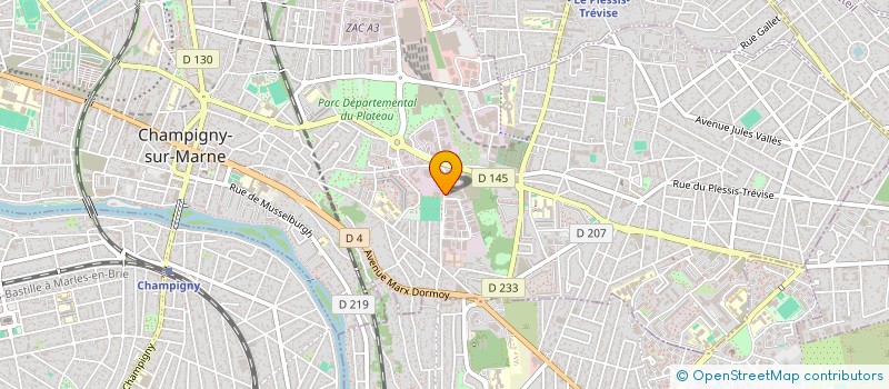 localisation de l'entreprise TRAVAUX COORDONNES COURCOUX à CHAMPIGNY-SUR-MARNE