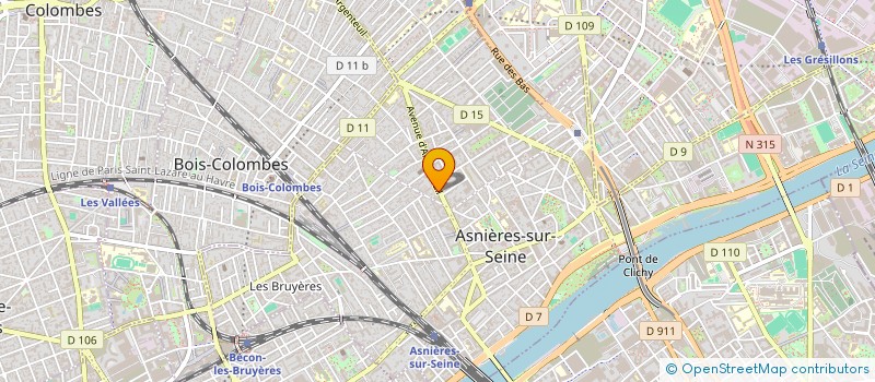 localisation de l'entreprise TRAVAUX COURTAGE CONSTRUCTION AMELIORATIONS RENOVATIONS à ASNIERES-SUR-SEINE