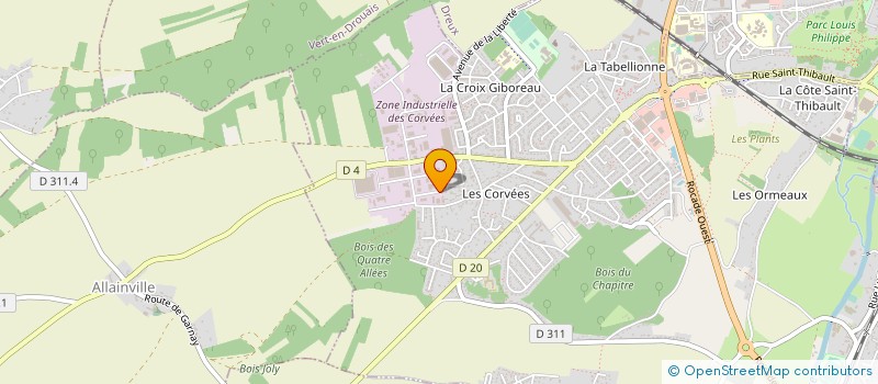 localisation de l'entreprise TRAVAUX D'AMENAGEMENT INTERIEUR EXTERIEUR à VERNOUILLET
