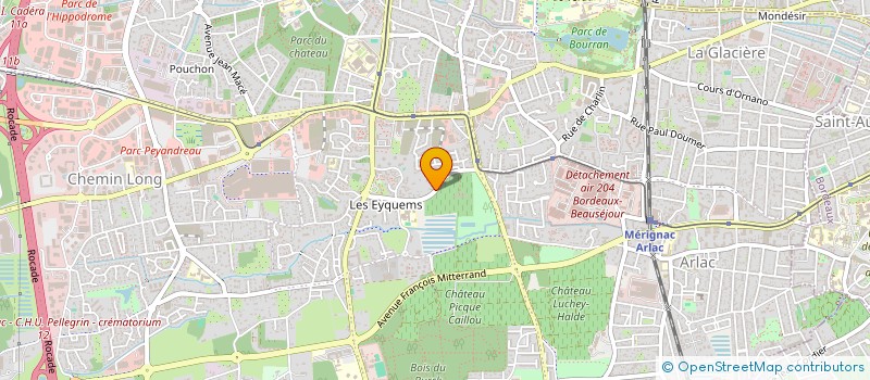 localisation de l'entreprise TRAVAUX D ELAGAGE ET ABATTAGE DU MEDOC  MERIGNAC