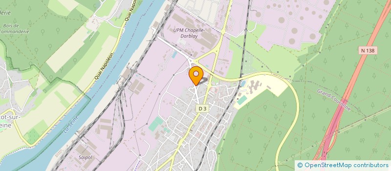 localisation de l'entreprise TRAVAUX D'ISOLATION ET D'ECHAFAUDAGES à GRAND-COURONNE