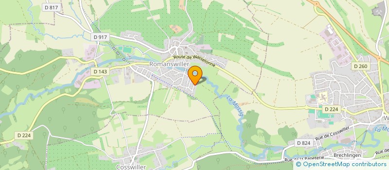 localisation de l'entreprise TRAVAUX D' ISOLATION RAUNER FILS à ROMANSWILLER