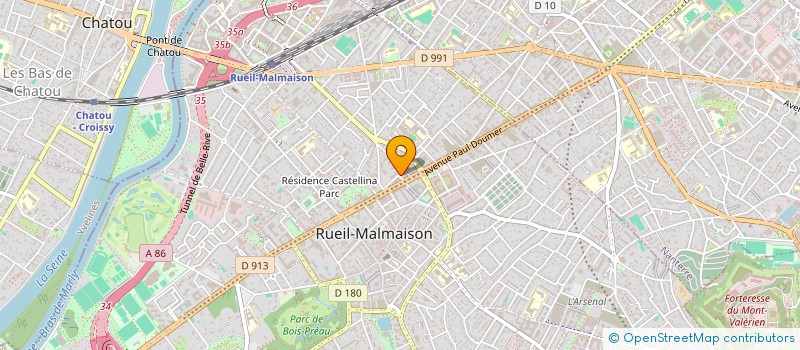 localisation de l'entreprise TRAVAUX DE BATIMENT ET D'AGENCEMENT à RUEIL-MALMAISON