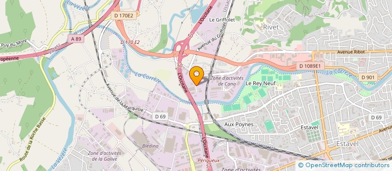 localisation de l'entreprise TRAVAUX DE DEPANNAGE ET DE MAINTENANCE DES BATIMENTS à BRIVE-LA-GAILLARDE