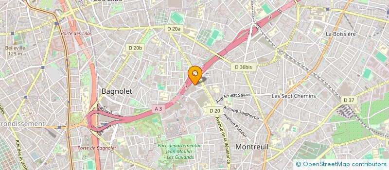 localisation de l'entreprise TRAVAUX DE DESENFUMAGE PLATRERIE ET ISOLATION à MONTREUIL