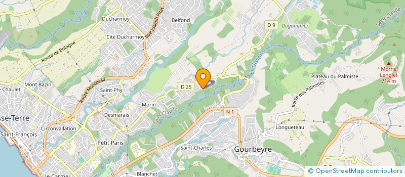 localisation de l'entreprise TRAVAUX DE PEINTURE ET MACONNERIE DU BATIMENT à SAINT-CLAUDE