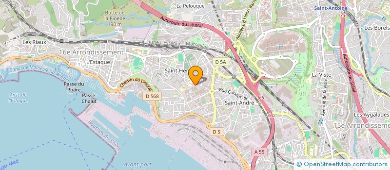 localisation de l'entreprise TRAVAUX DE POMPAGE ET D'ASSAINISSEMENT à MARSEILLE
