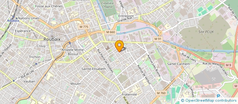 localisation de l'entreprise TRAVAUX DE RENOVATION GENERAL DU BATIMENT  ROUBAIX