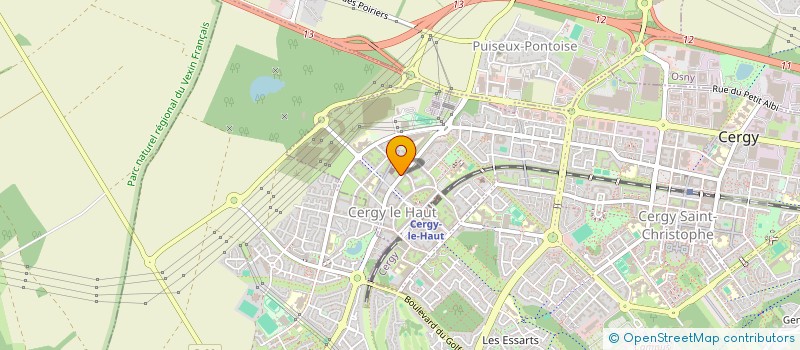 localisation de l'entreprise TRAVAUX&DECO à CERGY