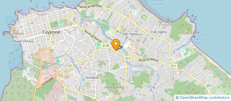 localisation de l'entreprise TRAVAUX DEFORESTAGES TRANSPORTS  CAYENNE