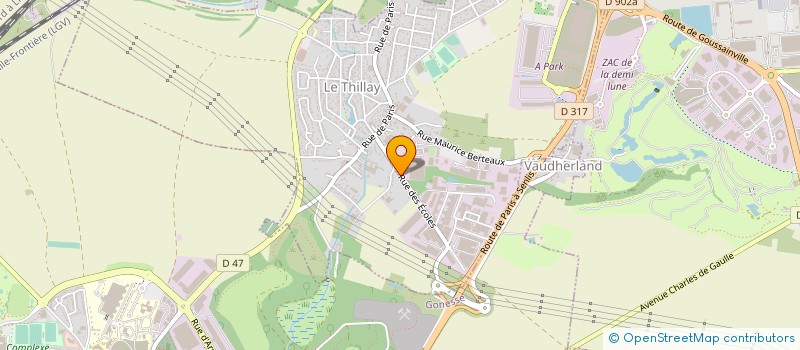 localisation de l'entreprise TRAVAUX - DEMOLITION - DENIS  LE THILLAY