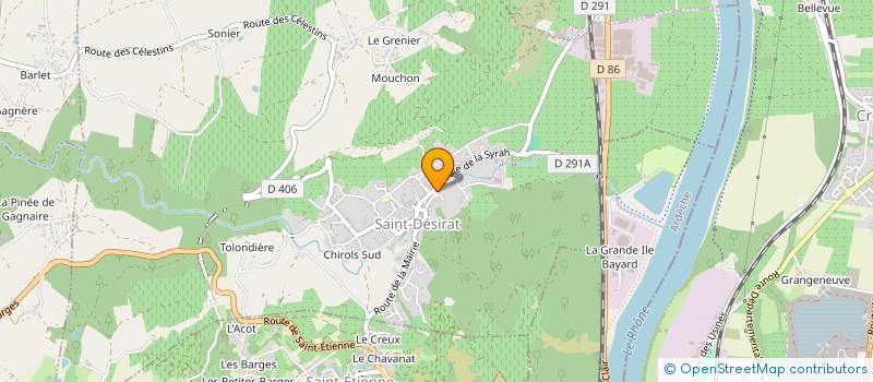 localisation de l'entreprise TRAVAUX DIVERS ET SERVICES à SAINT-DESIRAT