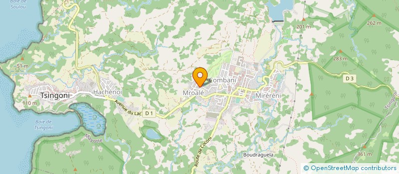 localisation de l'entreprise TRAVAUX DIVERS MAYOTTE SARL à TSINGONI