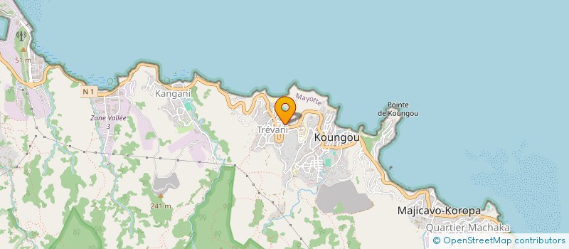localisation de l'entreprise TRAVAUX DU BATIMENT MAORAIS à KOUNGOU