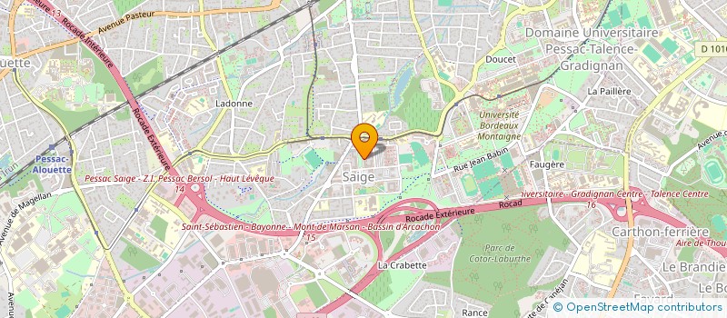 localisation de l'entreprise TRAVAUX DU BATIMENT MOUNIRA (TBM)  PESSAC