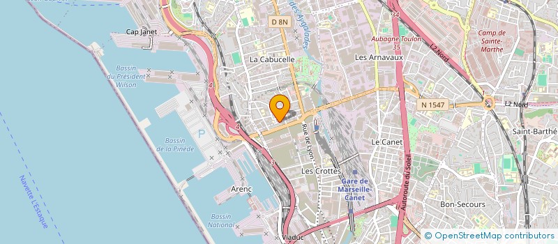 localisation de l'entreprise TRAVAUX DU SUD à MARSEILLE